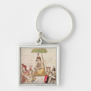 Illustration of Huascar Inca Key Ring