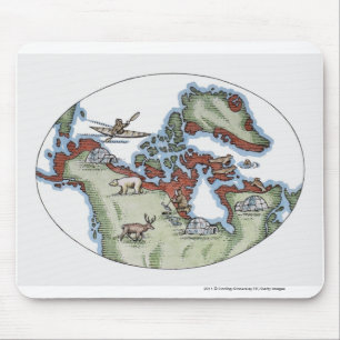 Illustration of Inuit territory Mouse Pad