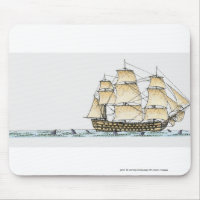 Illustration of late 18th century warship