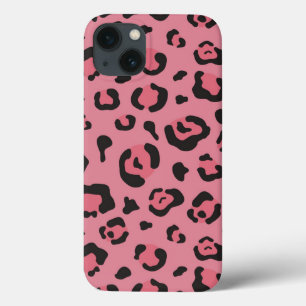 Illustration of Leopard Pink Animal iPhone 13 Case