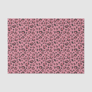 Illustration of Leopard Pink Animal Tissue Paper