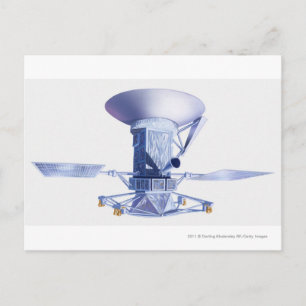 Illustration of Magellan spacecraft Postcard