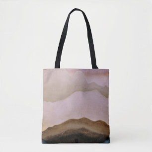 Illustration of man sitting with meditating pose tote bag