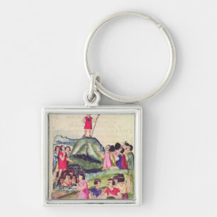 Illustration of Manco Capac Key Ring
