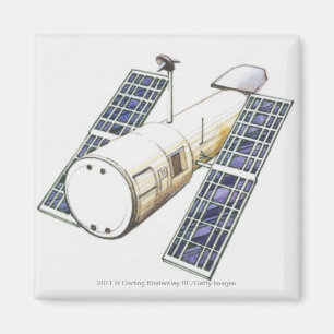 Illustration of satellite used for detecting magnet