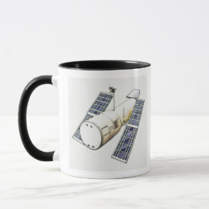 Illustration of satellite used for detecting mug