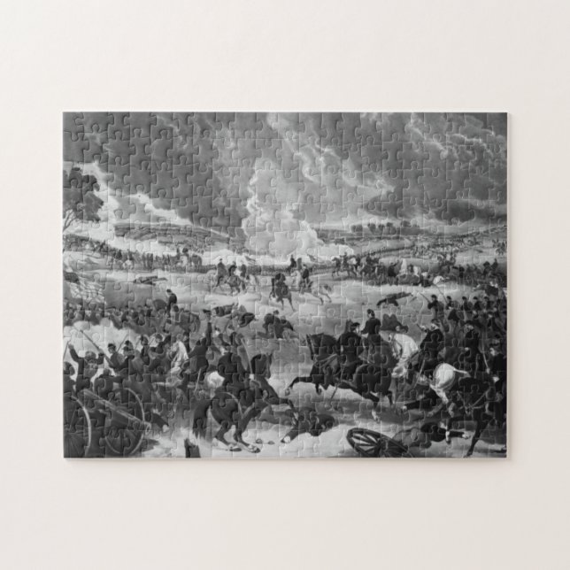 Illustration of the Battle of Gettysburg Jigsaw Puzzle (Horizontal)