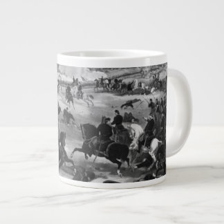 Illustration of the Battle of Gettysburg Large Coffee Mug