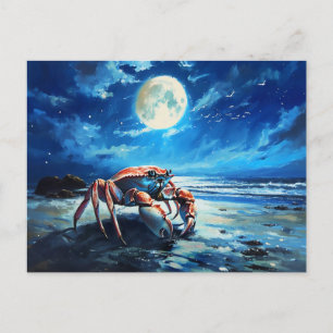 Illustration of the Cancer Zodiac Sign Postcard