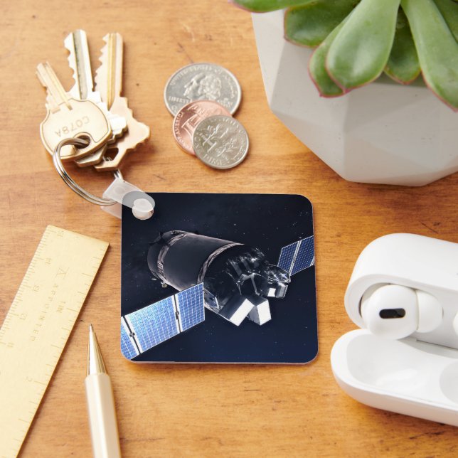 Illustration Of The Dragon Xl Spacecraft. Key Ring (Desk)