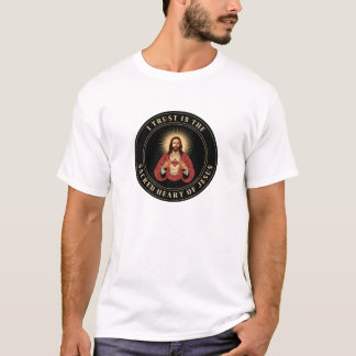 Illustration of the Holy Heart of Jesus Christ T-Shirt