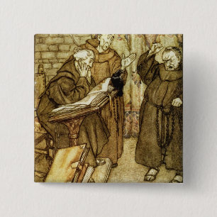 Illustration of 'The Jackdaw of Rheims' 15 Cm Square Badge