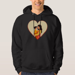 Illustration of the love between mother and daught hoodie