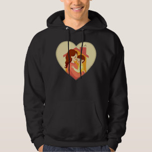Illustration of the love between mother and daught hoodie