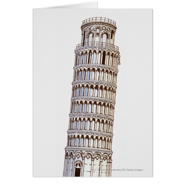 Illustration of the Tower of Pisa (Front)