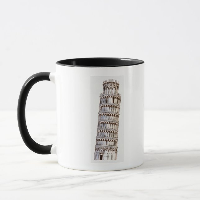 Illustration of the Tower of Pisa Mug (Left)