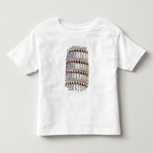 Illustration of the Tower of Pisa Toddler T-Shirt