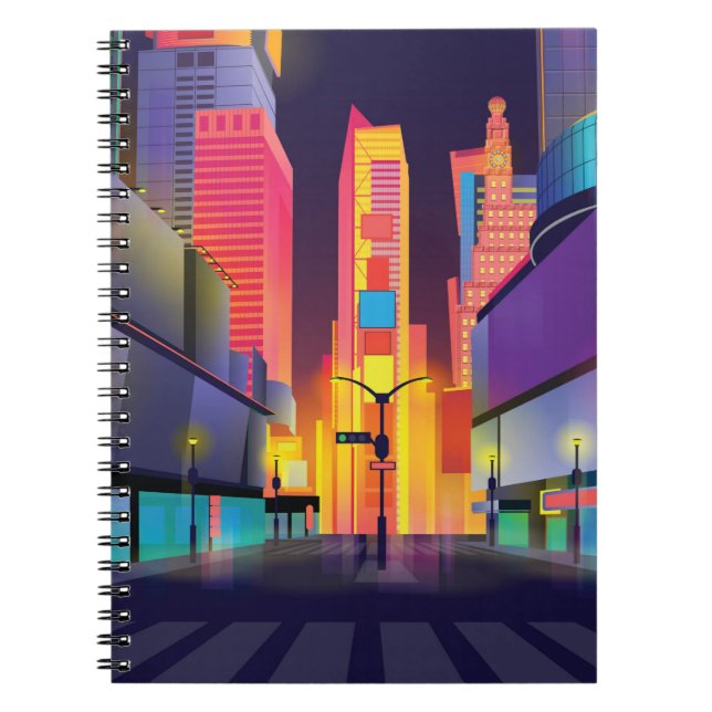 illustration of Times Square, New York Notebook (Front)