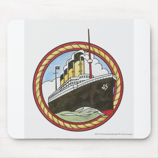 Illustration of Titanic Mouse Pad (Front)