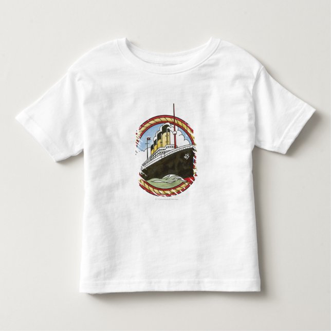 Illustration of Titanic Toddler T-Shirt (Front)