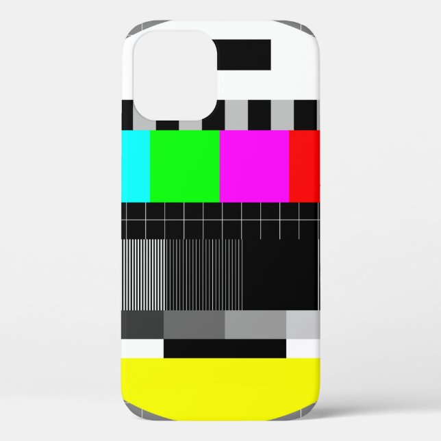 illustration of tv no signal back in retro style.  Case-Mate iPhone case (Back)