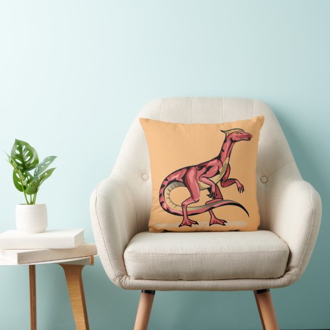 Illustration Of Velociraptor. Cushion (Chair)
