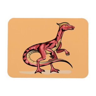 Illustration Of Velociraptor. Magnet