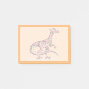 Illustration Of Velociraptor. Post-it Notes