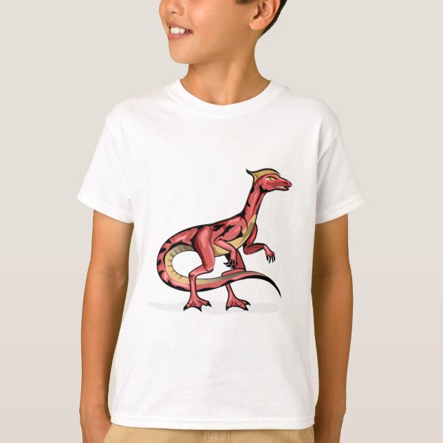 Illustration Of Velociraptor. T-Shirt (Front)