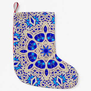 Illustration of vintage background with precious s small christmas stocking