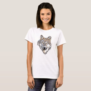 Illustration of wolf head in front T-Shirt