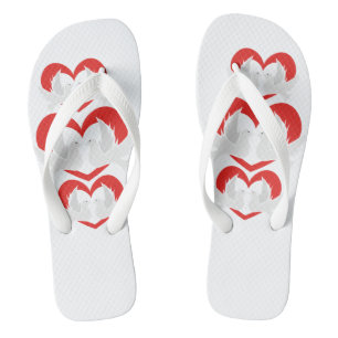 Illustration peace doves with heart thongs