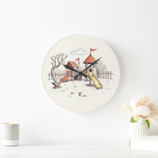 Illustration - playground large clock