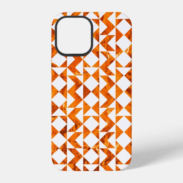 Illustration seamless boho geometric pattern isola iPhone case (Back)