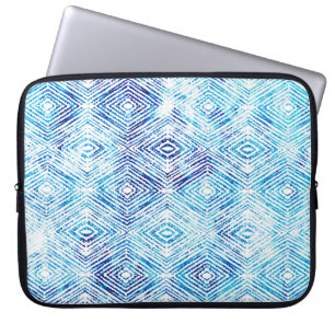 Illustration seamless boho geometric pattern isola laptop sleeve