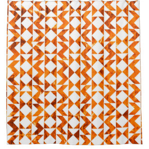 Illustration seamless boho geometric pattern isola shower curtain
