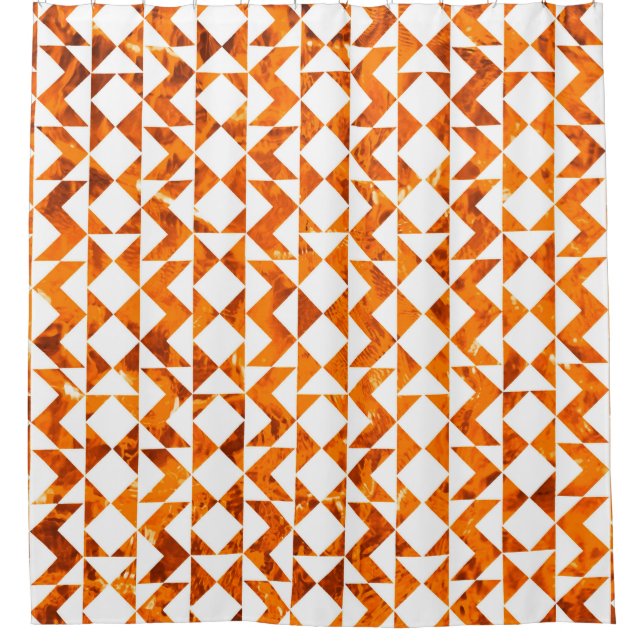 Illustration seamless boho geometric pattern isola shower curtain (Front)