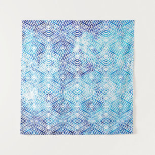 Illustration seamless boho geometric pattern isola tapestry