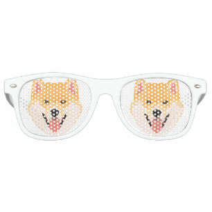 Illustration Shiba Inu Retro Sunglasses