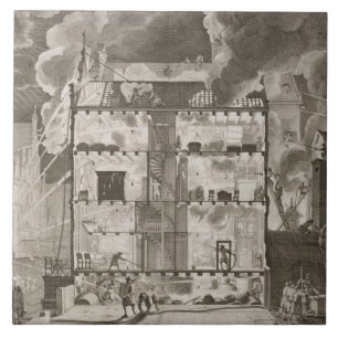 Illustration showing how new long fire hoses could tile