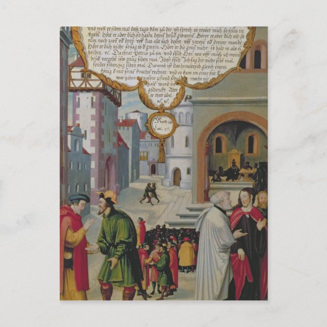 Illustration to Christ's teaching Postcard (Front)