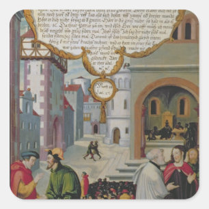 Illustration to Christ's teaching Square Sticker