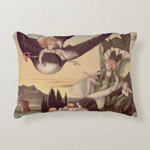Illustration to 'Thumbkinetta', by Hans Christian Decorative Cushion