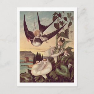 Illustration to 'Thumbkinetta', by Hans Christian Postcard