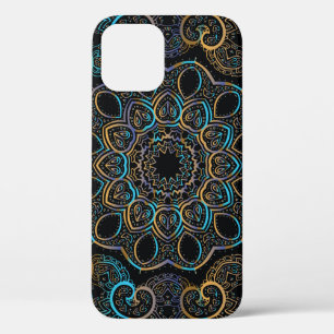illustration vintage background. Mandala. Indian d iPhone 12 Case