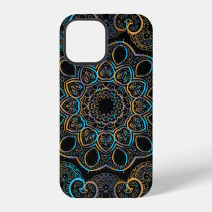 illustration vintage background. Mandala. Indian d iPhone 12 Case