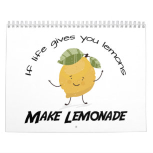 Illustration with a quote about Lemon Calendar
