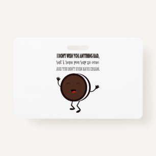 Illustration with a quote about Oreo ID Badge