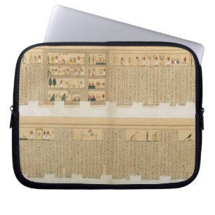 Illustrations of a Pampus manuscript with hierogly Laptop Sleeve