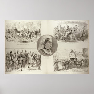 Illustrations of Attacks on Queen Victoria Poster